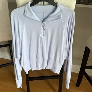 Lululemon ready to rulu half zip hoodie size 8 like new condition light purple